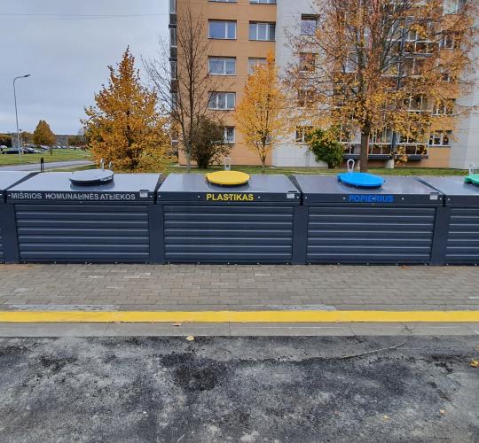Akmenės, Naujosios  Akmenės ir Ventos gyventojai džiaugiasi naujai įrengtomis pusiau požeminių atliekų surinkimo konteinerių aikštelėmis 